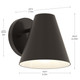 Mik One Light Outdoor Wall Mount (P560408-020)