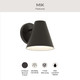 Mik One Light Outdoor Wall Mount (P560408-020)