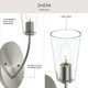 Jheni One Light Wall Sconce (P710154-009)