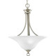 Progress Lighting - P3474-09 - Three Light Foyer Pendant - Trinity - Brushed Nickel