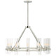 Visual Comfort Signature - S 5680PN-CG - 12 Light Chandelier - Presidio - Polished Nickel