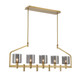 Decato Five Light Linear Chandelier (45652-011)