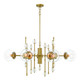 Eurofase - 47222-014 - Nine Light Chandelier - Traiton - Gold