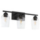 Quorum - 5112-3-59 - Three Light Vanity - Wallinger - Matte Black