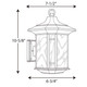 Arts and Crafts One Light Wall Lantern (P5629-46)