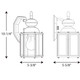 Carriage Classics One Light Wall Lantern (P5756-09)