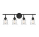 Savoy House - L8-8055-4-BK - Four Light Bathroom Vanity - Fuller - Matte Black