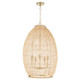 Quorum - 6900-5-80 - Five Light Pendant - Rattan - Aged Brass