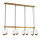 Abella Eight Light Linear Chandelier (L1-1347-8-322)