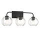 Baldwin Three Light Bathroom Vanity (L8-4399-3-BK)
