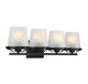 Klein Four Light Bathroom Vanity (L8-5250-4-BK)