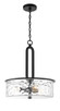 Craftmade - 54293-FB - Three Light Pendant - Collins - Flat Black