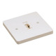 Nora Lighting - NT-319W - Monopoint Canopy Feed 1 Circuit Track Line Voltage - Track Syst & Comp-1 Cir - White