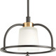 Progress Lighting - P350032-020 - One Light Semi-Flush Convertible - West Village - Antique Bronze