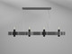 Accord Lighting - 1523.50 - Four Light Pendant - Flow - Organic Grey