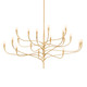 Hudson Valley - 9619-VGL - 18 Light Chandelier - Labra - Vintage Gold Leaf