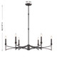 Gardner Six Light Chandelier (1-8166-6-26)