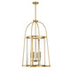 Savoy House - 3-2406-4-322 - Four Light Pendant - Rosedale - Warm Brass