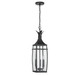 Montpelier Three Light Outdoor Hanging Lantern (5-763-BK)