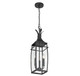 Montpelier Three Light Outdoor Hanging Lantern (5-763-BK)
