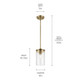 Crosby One Light Mini Pendant (43996NBR)