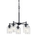 Winslow Five Light Chandelier (44030BK)