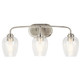 Valserrano Three Light Bath in Brushed Nickel (12-45129NICS)