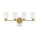 Savoy House - 8-530-4-322 - Four Light Bath Bar - Woodbury - Warm Brass