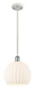 Innovations - 516-1P-WPC-G1217-10WV - LED Mini Pendant - Ballston - White Polished Chrome