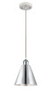 Innovations - 516-1P-WPC-MBC-8-PC - One Light Mini Pendant - Ballston - White Polished Chrome