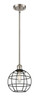 Innovations - 516-1S-SN-CE-8-BK - LED Pendant - Ballston - Satin Nickel
