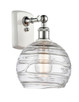 Innovations - 516-1W-WPC-G1213-8 - One Light Wall Sconce - Ballston - White Polished Chrome