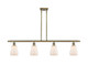Innovations - 516-4I-AB-G391-LED - LED Island Pendant - Ballston - Antique Brass