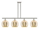 Innovations - 516-4I-PN-G128-10 - Four Light Island Pendant - Ballston - Polished Nickel