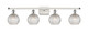 Innovations - 516-4W-WPC-G122C-6CL - Four Light Bath Vanity - Ballston - White Polished Chrome