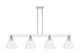 Innovations - 716-4I-PN-GBC-82 - Four Light Island Pendant - Arcadia - Polished Nickel