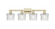 Innovations - 716-4W-AB-G402 - Four Light Bath Vanity - Arcadia - Antique Brass