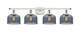 Innovations - 916-4W-WPC-G73 - Four Light Bath Vanity - Ballston Urban - White Polished Chrome