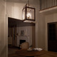 Vath Four Light Foyer Pendant in Black (12-52029BKNBR)