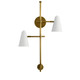 Sylvia Two Light Wall Sconce in White (12-52174WH)