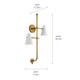 Sylvia Two Light Wall Sconce in White (12-52174WH)