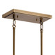 Aivian Eight Light Linear Chandelier (52400WBR)