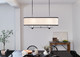 Heddle Eight Light Linear Chandelier (52467BKT)