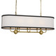 Heddle Eight Light Linear Chandelier (52467NBR)