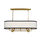 Heddle Eight Light Linear Chandelier (52467NBR)