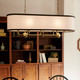 Heddle Eight Light Linear Chandelier (52467NBR)