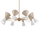 Phix 16 Light Chandelier in Champagne Bronze (12-52567CPZGRG)