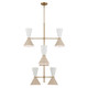 Phix 12 Light Foyer Chandelier in Champagne Bronze (12-52568CPZGRG)