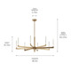 Sycara LED Chandelier (52668CPZ)