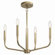 Madden Four Light Chandelier/Semi Flush Mount (52716CPZ)